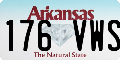 AR license plate 176VWS