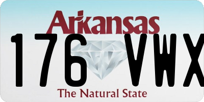 AR license plate 176VWX