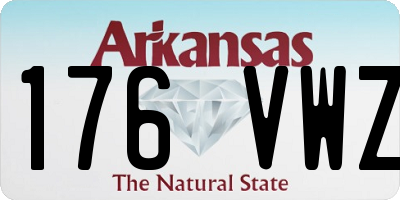 AR license plate 176VWZ