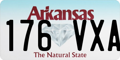 AR license plate 176VXA