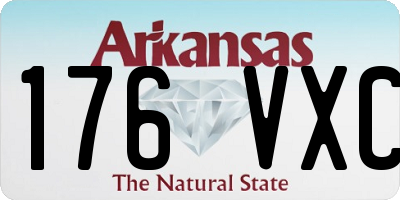 AR license plate 176VXC