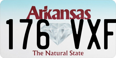 AR license plate 176VXF