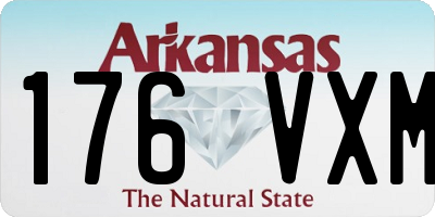 AR license plate 176VXM