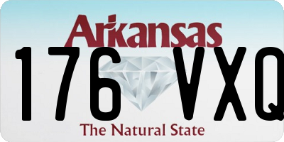 AR license plate 176VXQ