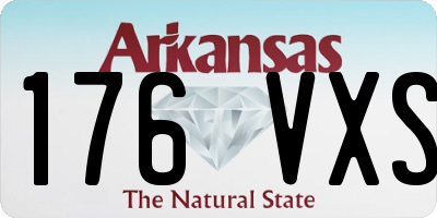 AR license plate 176VXS
