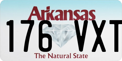 AR license plate 176VXT