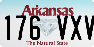 AR license plate 176VXV
