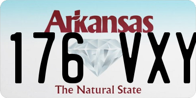 AR license plate 176VXY