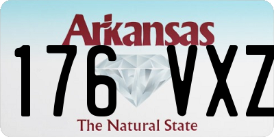 AR license plate 176VXZ
