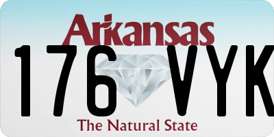 AR license plate 176VYK