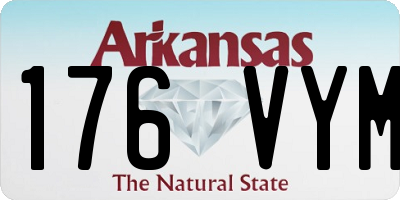 AR license plate 176VYM