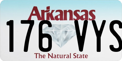 AR license plate 176VYS