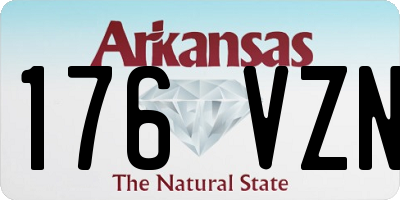 AR license plate 176VZN