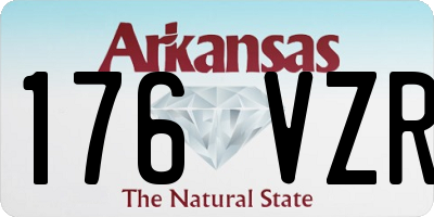 AR license plate 176VZR