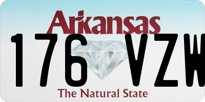 AR license plate 176VZW