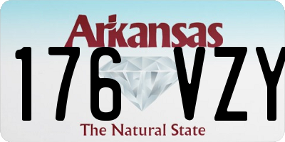 AR license plate 176VZY