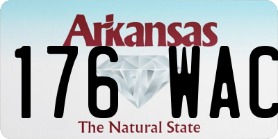 AR license plate 176WAC