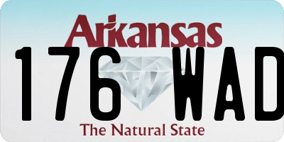 AR license plate 176WAD