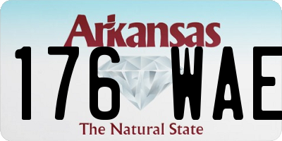 AR license plate 176WAE