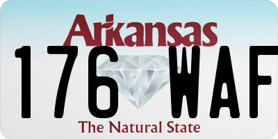 AR license plate 176WAF