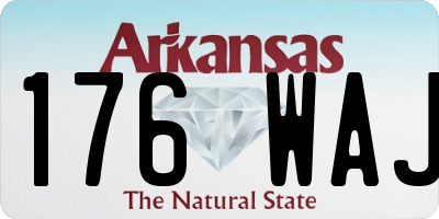 AR license plate 176WAJ