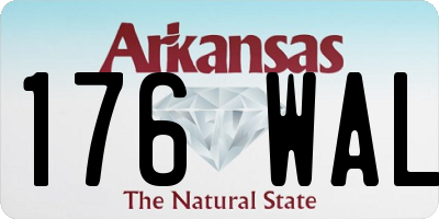 AR license plate 176WAL