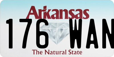 AR license plate 176WAN