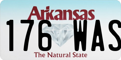 AR license plate 176WAS