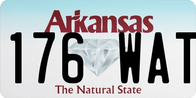 AR license plate 176WAT