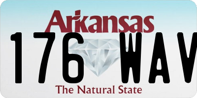 AR license plate 176WAV