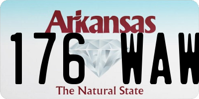 AR license plate 176WAW