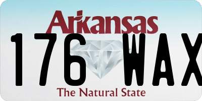 AR license plate 176WAX