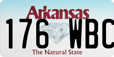 AR license plate 176WBC