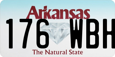 AR license plate 176WBH