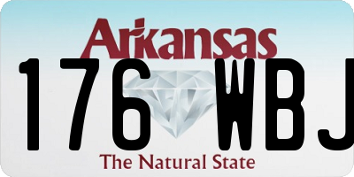 AR license plate 176WBJ