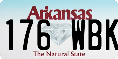 AR license plate 176WBK