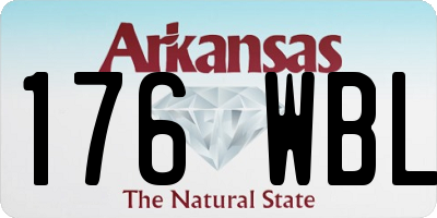 AR license plate 176WBL