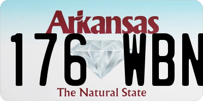 AR license plate 176WBN