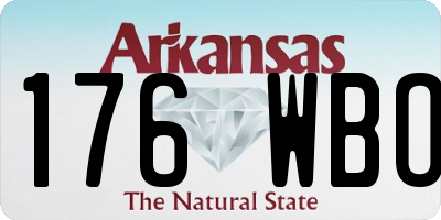 AR license plate 176WBO