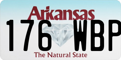 AR license plate 176WBP