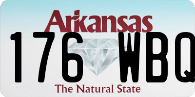 AR license plate 176WBQ
