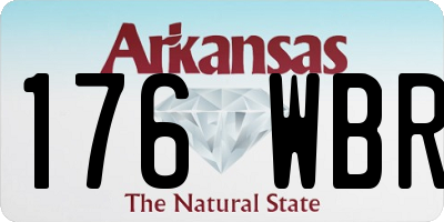 AR license plate 176WBR