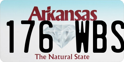 AR license plate 176WBS