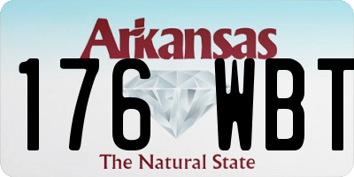 AR license plate 176WBT