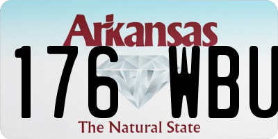 AR license plate 176WBU