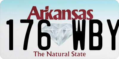 AR license plate 176WBY
