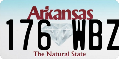 AR license plate 176WBZ