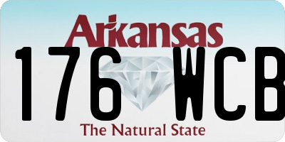 AR license plate 176WCB