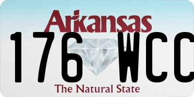 AR license plate 176WCC