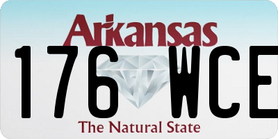 AR license plate 176WCE